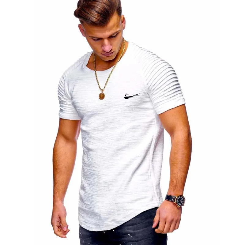 2019 New running t shirt men gym tshirt fitness men's Jogging t-shirt fashion sportswear M-XXXL | Спорт и развлечения