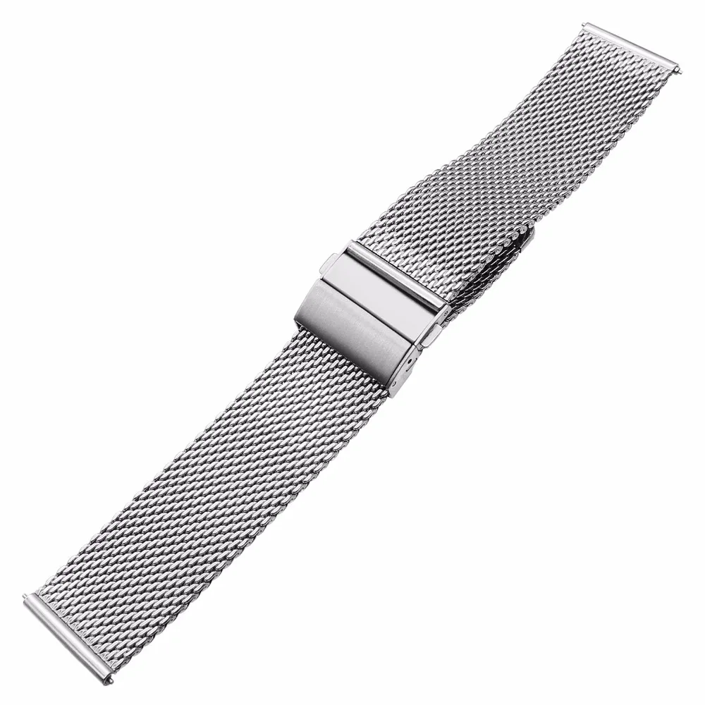 Ремешок Миланская петля для мужских и женских часов универсальный быстросъемный