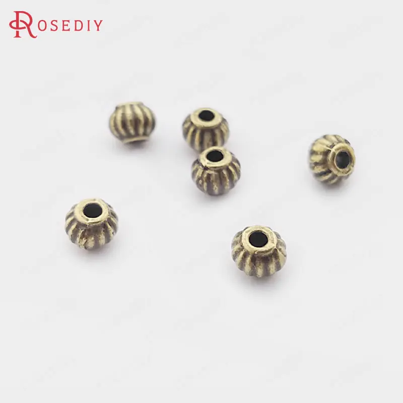 

(4344-2)100PCS 5x4MM Antique Style Zinc Alloy Pumpkin Spacer Beads Bracelet Beads Diy Jewelry Findings Accessories Wholesale