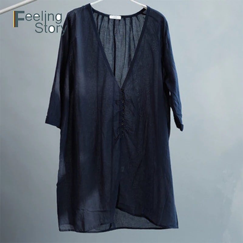 Комплект из 2 предметов модная Корейская белая льняная рубашка женские хлопковые