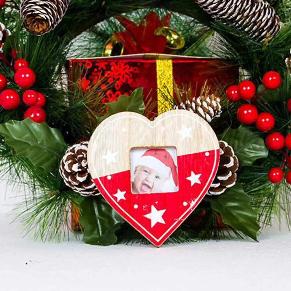 1 шт. Рождественская фоторамка кулон елка картина подвесные украшения