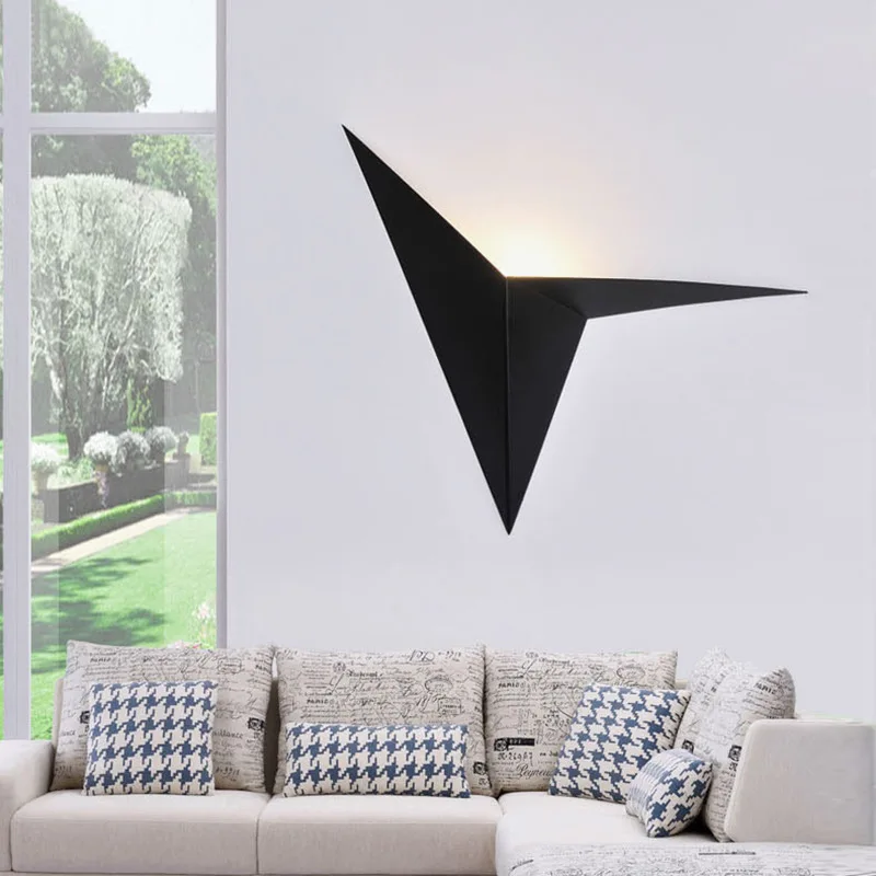 3W Led triangle wall lamp Nordic minimalist hotel aisle bedroom bedside background light AC85-265V | Освещение