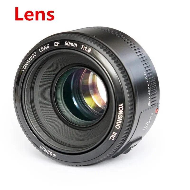 Объектив YONGNUO YN50mm F1.8 с большой апертурой и автофокусом для Canon EF Mount EOS camera