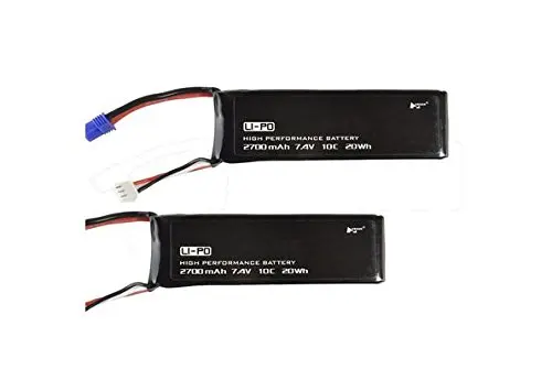 Аккумулятор EBOYU(TM) 2 X Lipo 7 4 В 2700 мАч 10C для квадрокоптера Hubsan H501S X4 FPV RC|lipo battery 7.4v|lipo