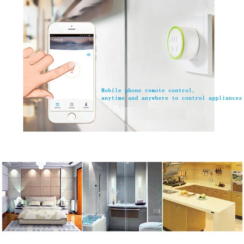 Mini Wifi Smart Socket AU Plug Wireless Intelligent socket Timing Delay Remote Control Energy Saving 10A | Электроника