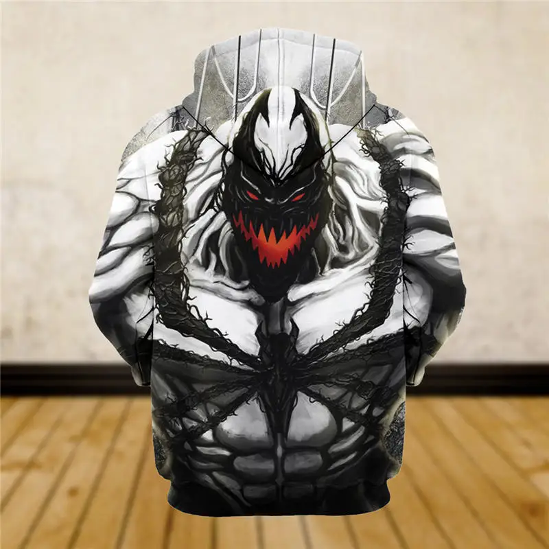 Горячая новинка Толстовка индивидуальный дизайн Venom 3D толстовки с принтом уникальные пуловеры топы мужская одежда Прямая поставка F76