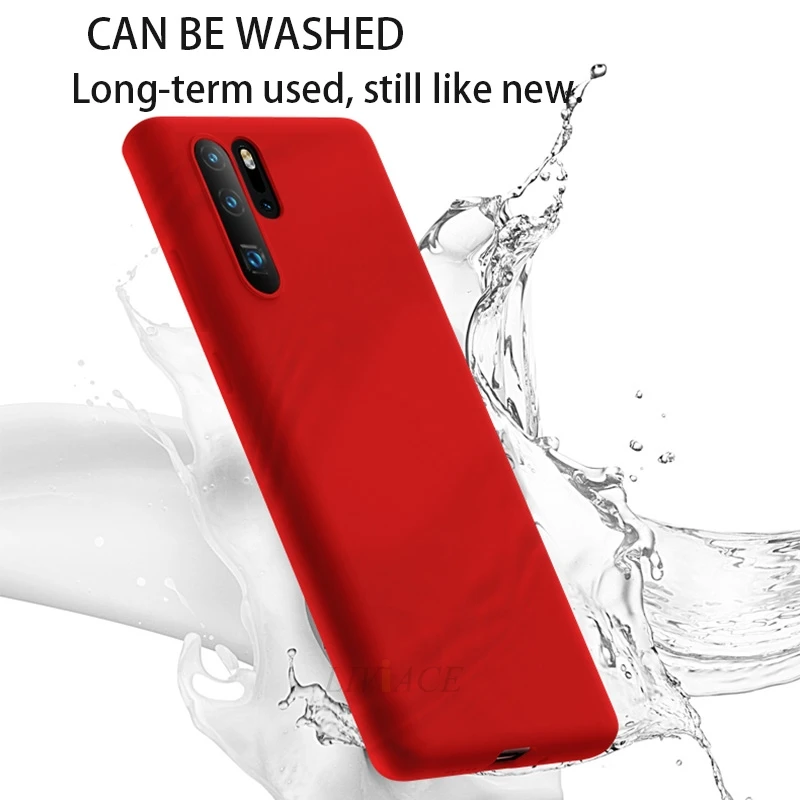 Оригинальный чехол из жидкого силикона для телефона huawei p30 p20 pro lite мягкие