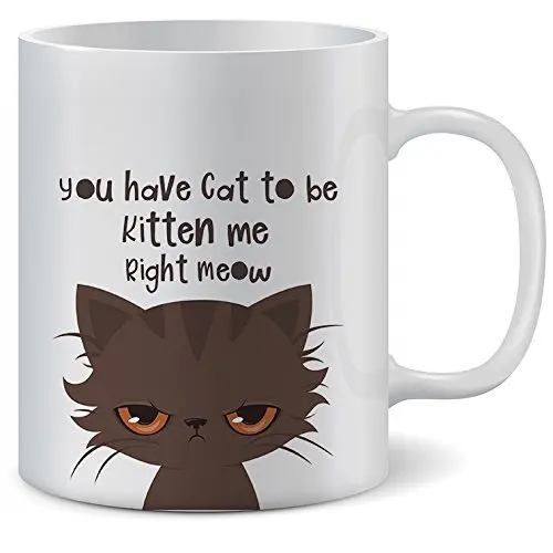 Кружка с кошкой у вас есть кот чтобы быть котенком Me Right Meow | Премиум кофейные