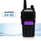 Портативная рация Baofeng UV-82 Talkie 5W Dual PTT 137-174400-520MHz UV 82 Ham Любительская Двусторонняя радиостанция для охоты трекер