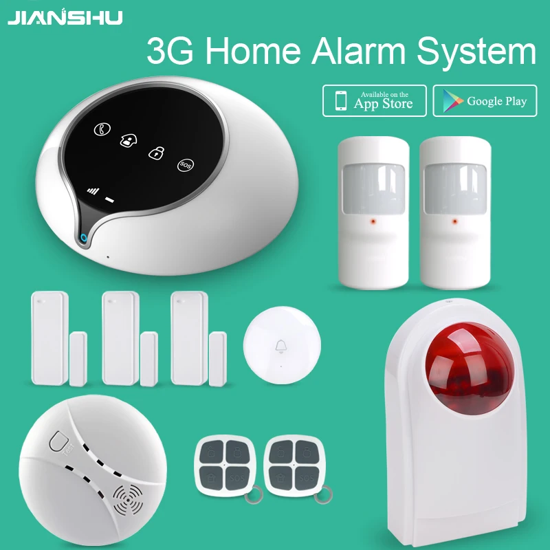 2017 Новые 3 Г Домашняя Сигнализация Работает С Открытый Строб сирена Дома Охранной