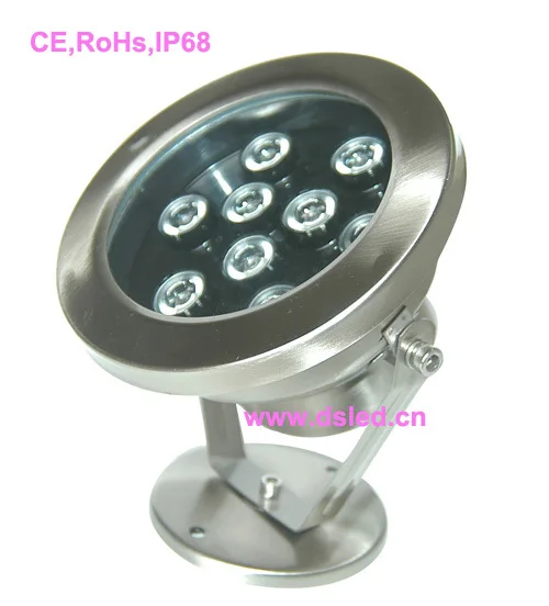 Высокая мощность CE IP68 нержавеющая сталь 9 Вт светодиодный прожектор светодиодная