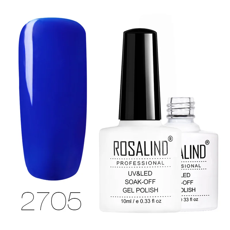 2705 ROSALIND Гель-лак 1 шт. УФ-лак для ногтей Nagellak полуперманентный впитывающий Гель-лак для маникюра Гибридный Гвоздь Грунтовка Гель-лак для ногтей - Цвет: 2705
