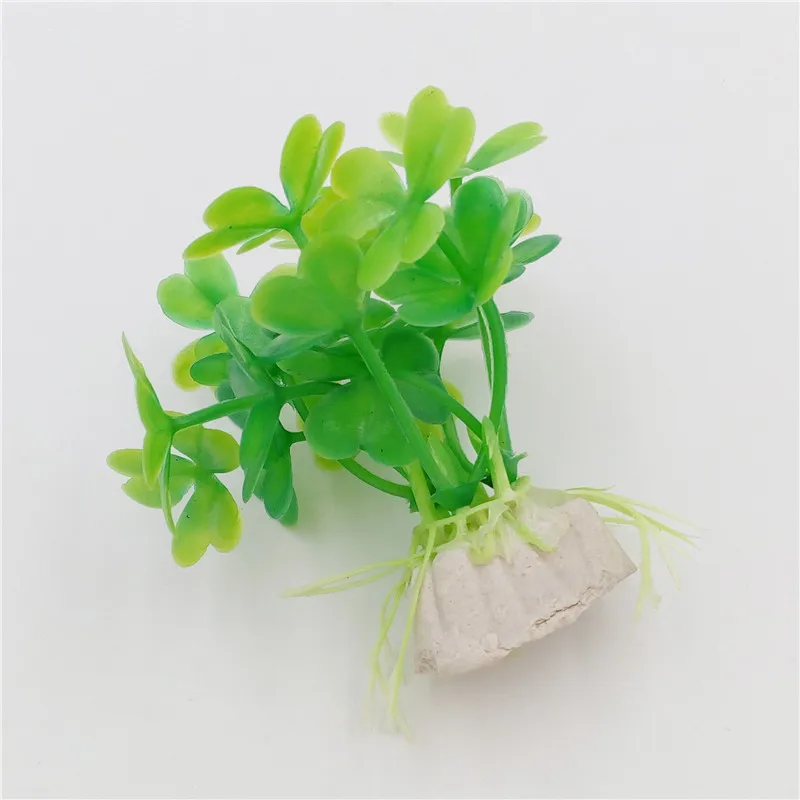 6 шт искусственная пластмассовая трава растения аквариумные украшения аквариума