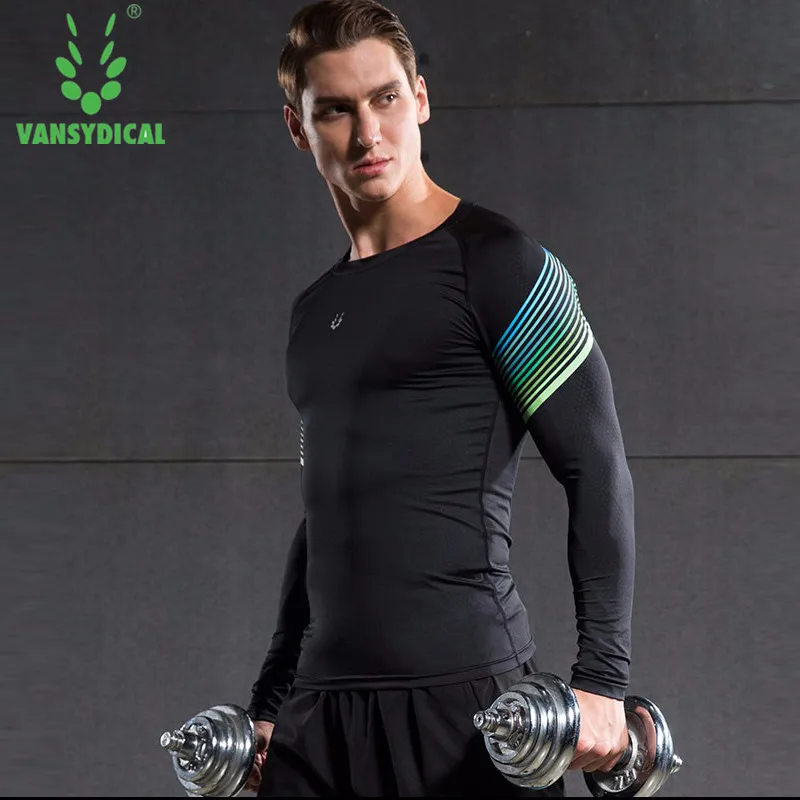 2017 Новые Футболки Мужчин С Длинным Рукавом Спортивные футболки Спортивная