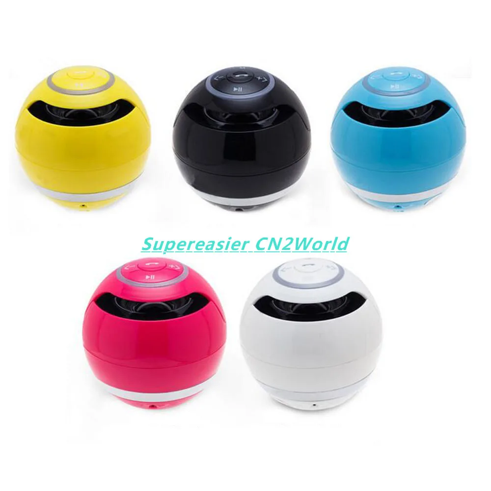 Portable Wireless Bluetooth Mini Ball Speakers Stereo Sound Box TF AUX FM Mic Hands-free For Smartphone GPS Tablet PC 20pcs/lot |