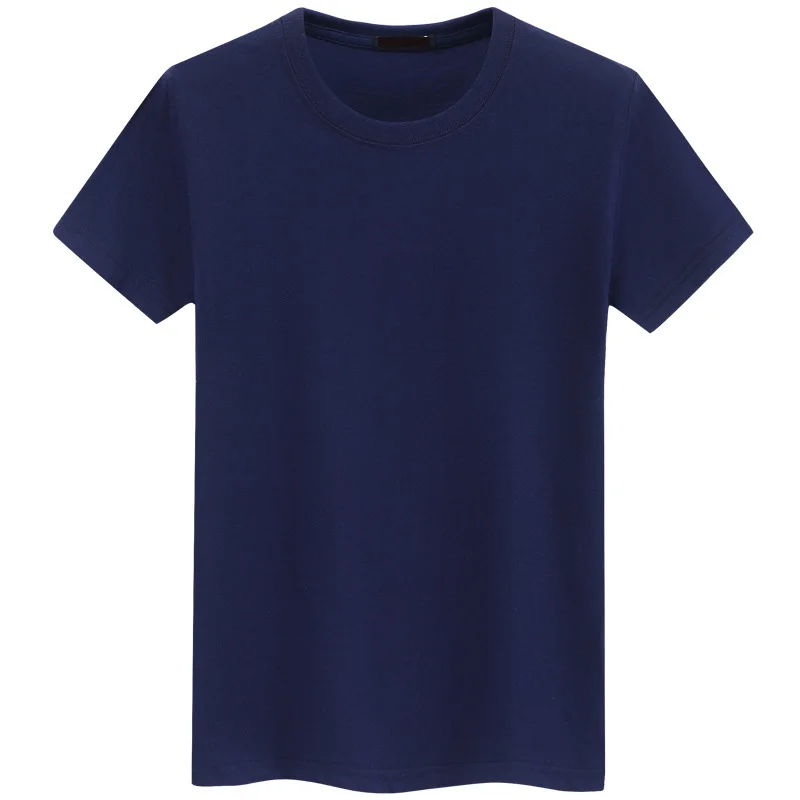 

2019 High Quality Fashion Men T Shirts Summer Cotton Large size Short Sleeve Casual T-shirt Mens Solid Tee Shirt Big S-5XL