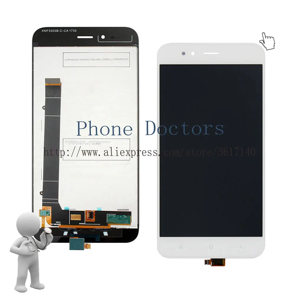 5 ''Новый сенсорный экран дигитайзер стекло + ЖК-дисплей в сборе для Xiaomi Mi A1 MiA1