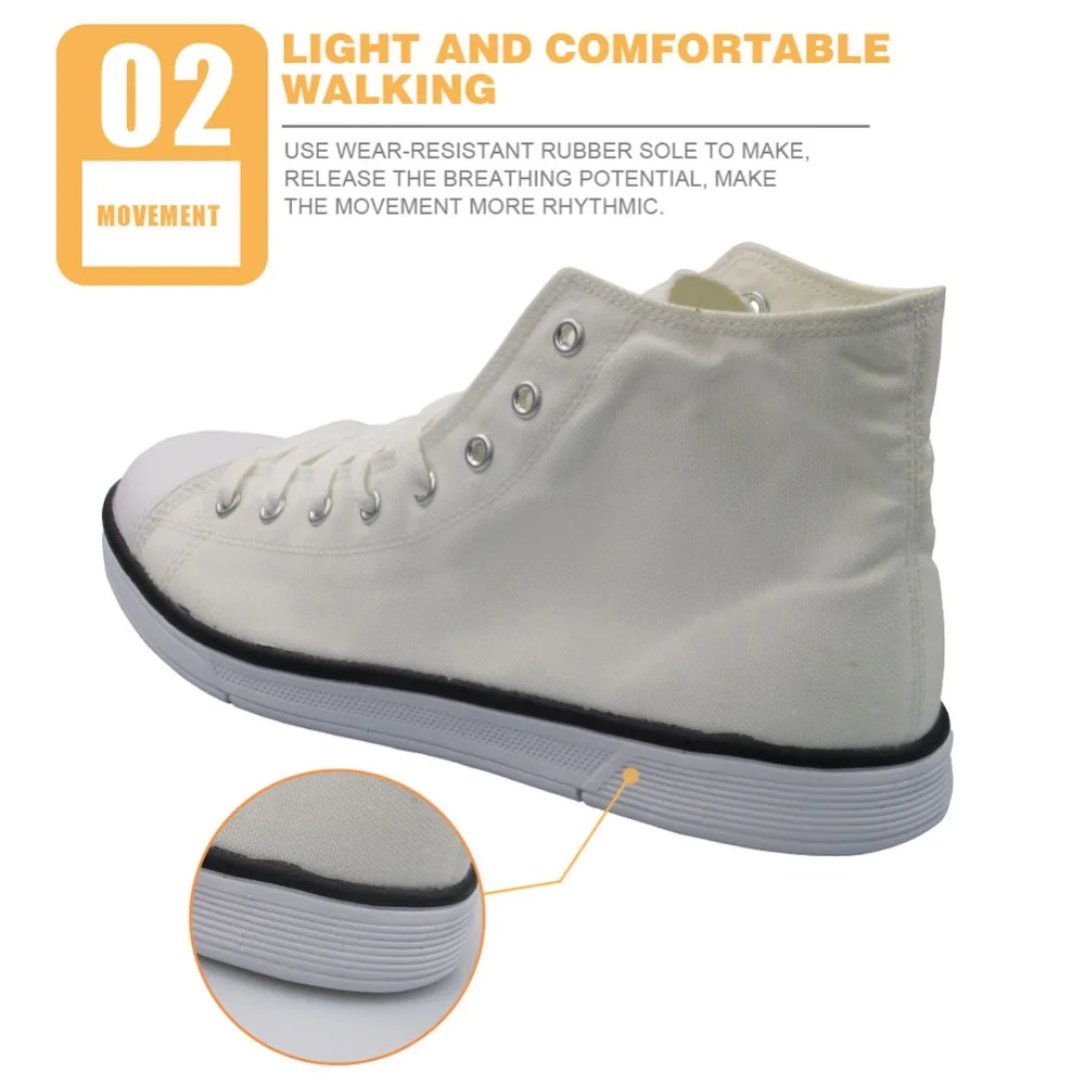 Туфли женские с высоким верхом twoheart парусиновые односторонние на плоской