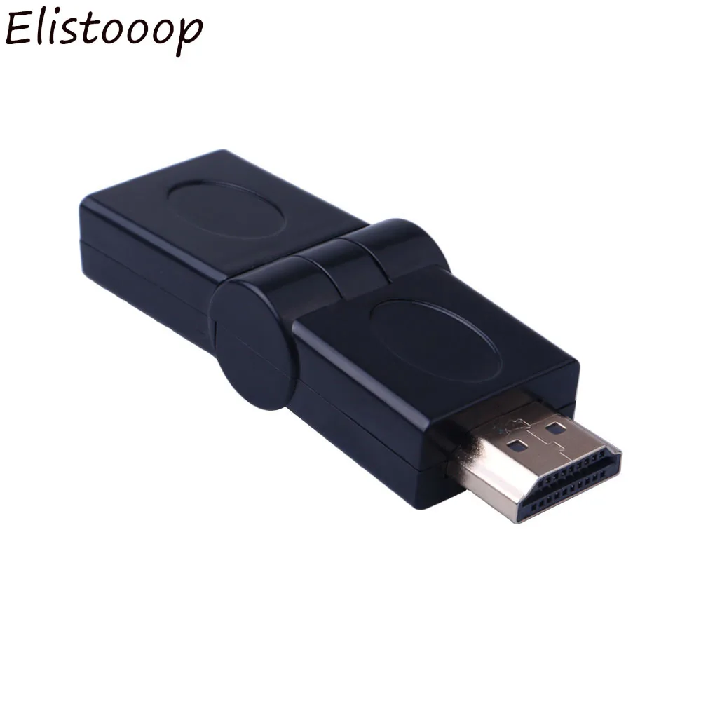 Elistooop 1080P 90 градусов Поворотный HDMI штекер Женский Регулируемый кабель адаптер