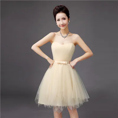 Style A Сексуальное платье на одно плечо платья подружки невесты цвета шампань с v-образным вырезом нарядные платья для свадьбы короткие Встреча выпускников/корпоративы Выпускной платья vestidos mujer - Цвет: Style A