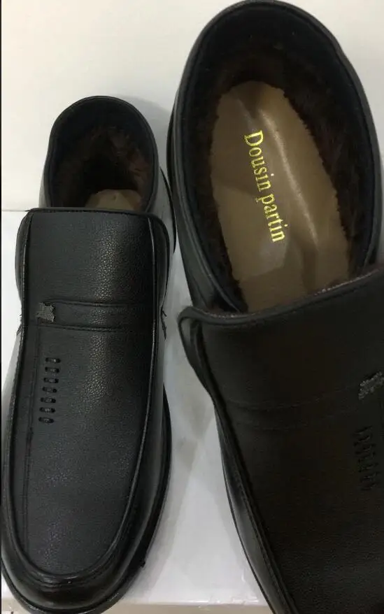 Dousin Partin/ботинки на меху Качественная кожаная мужская обувь с высоким берцем