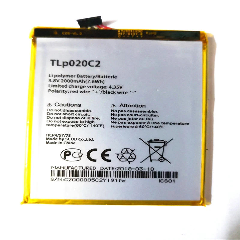 Новый высококачественный аккумулятор для телефона TLP020C2 Alcatel One Touch Idol X 6040 6040A 6040D