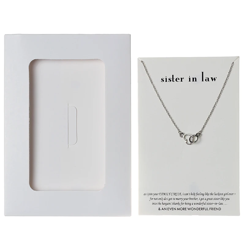 Lucky Eye Hollow Heart Charms Necklace Wish Letters Choker Gold Silver Color Link Chain For Mom Women Jewelry CN72 | Украшения и