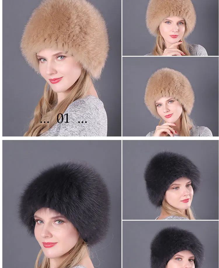 Шапки из натурального Лисьего меха для женщин, шапки из натурального меха, шапка вязаная, головные уборы, русские зимние толстые теплые модные бейсболки, серебристые меховые шапки из лисьего меха