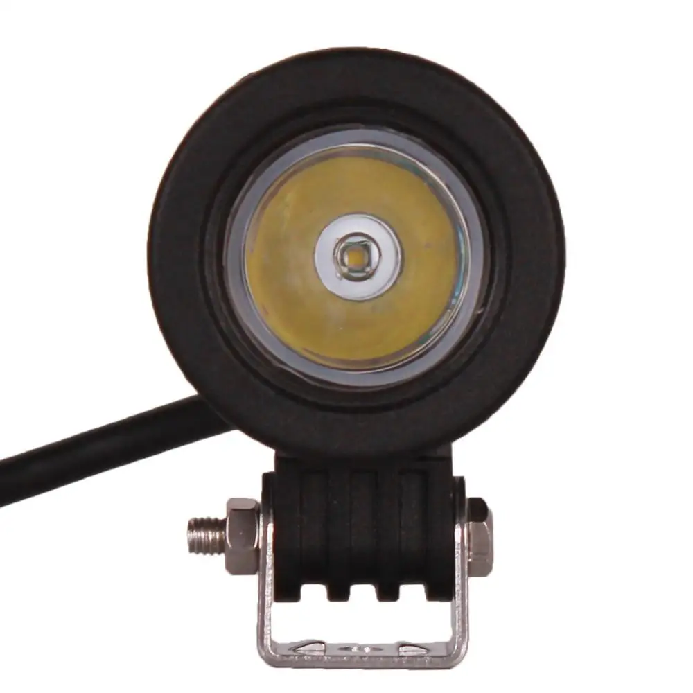 ROUND SPOT BEAM 10 Вт светодиодный рабочий светильник, светильник для вождения автомобиля, внедорожника, вездехода, 4WD AWD 4X4, автомобильный трактор, внедорожный круглый квадратный мотоцикл, грузовик, велосипед, противотуманный головной светильник - Цвет: ROUND SPOT BEAM
