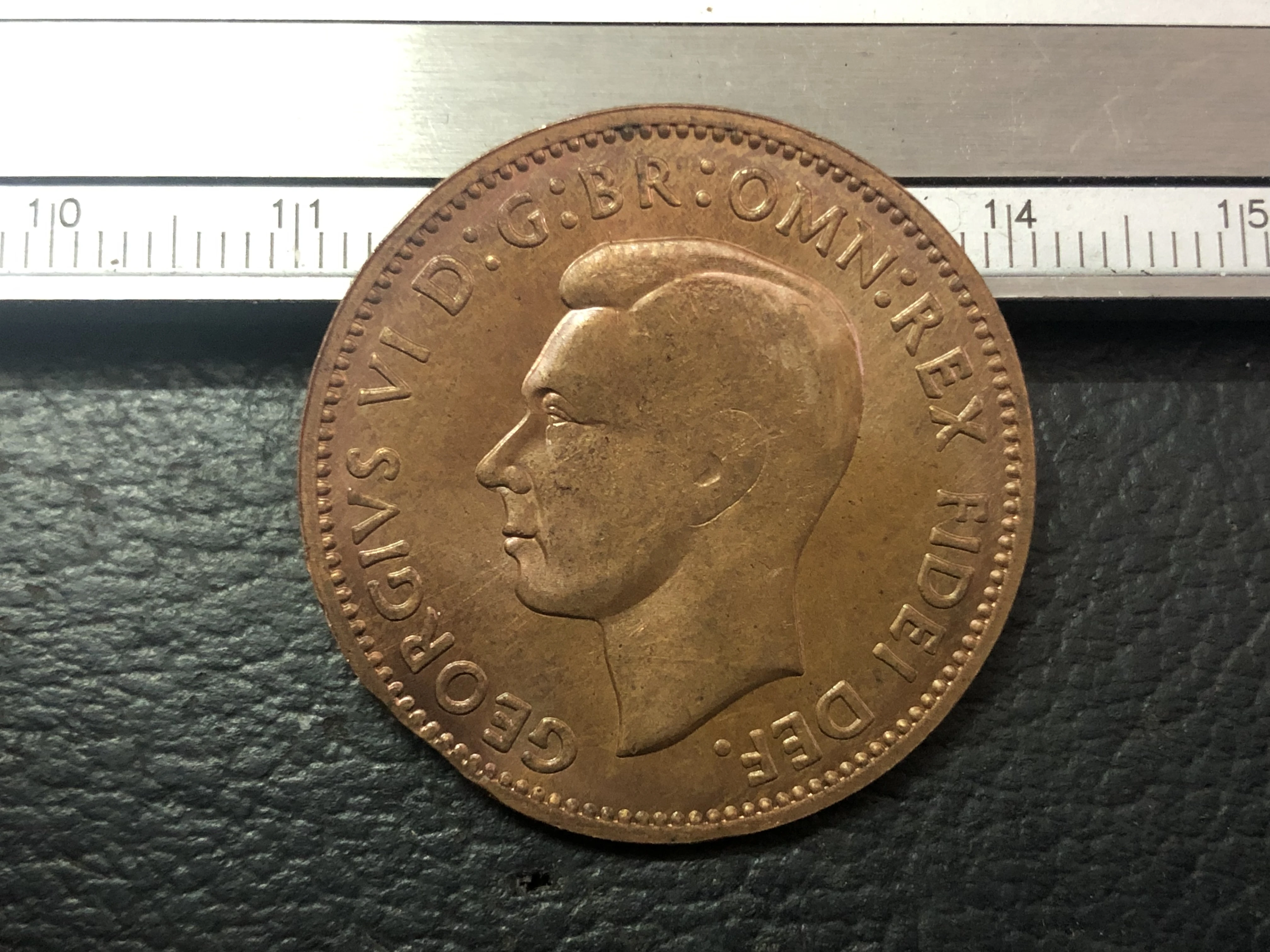 1951 Australia 1 Penny George VI без копии монеты IND:IMP|australia storage|coins goldaustralia emu |
