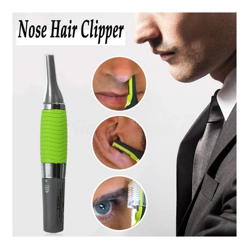 Micro Precision Eyebrow Ear Nose Trimmer Removal Clipper Shaver Personal Electric Face Care Hair Trimer With LED Light | Красота и