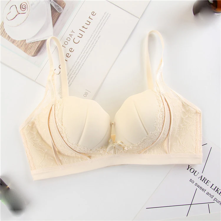 fashion wireless bra set push up adjustable bra with hands and lace panties women seamless sexy underwear girls lingerie