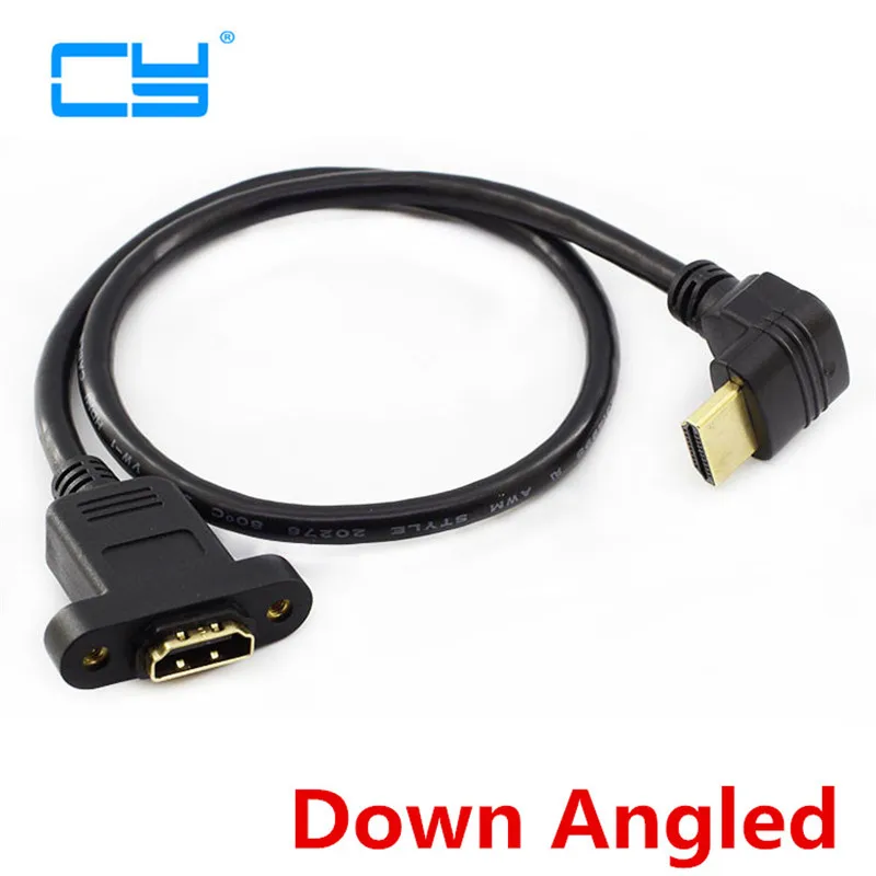 Вверх/вниз/влево/вправо угловой 50 см HDMI-совместимый Удлинительный Кабель HDMI