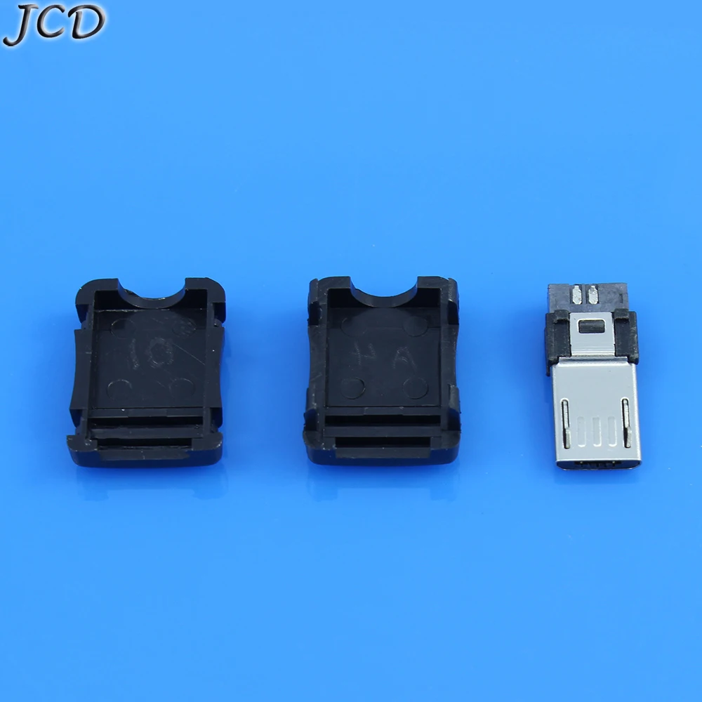 JCD комплект из 2 предметов: Micro USB разъем Мужской usb коннектор с портом Jack для 0 5PIN