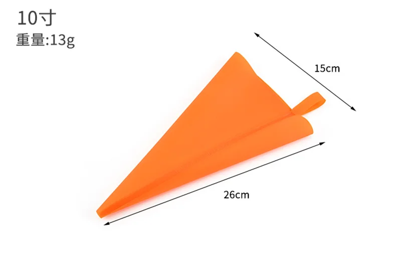 Size 10 inch Модный многоразовый силиконовый кондитерский мешок инструменты для украшения торта кекс «сделай сам» новые кондитерские пакеты кухонные торты Кондитерские принадлежности - Цвет: Size 10 inch