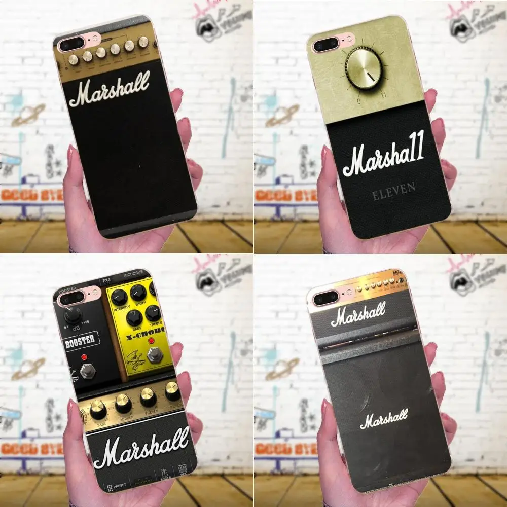 Термополиуретановый чехол для телефона Xiaomi Redmi Note 2 3 3S 4 4A 4X 5 5A 6 6A Pro Plus Marshall Guitar Amp