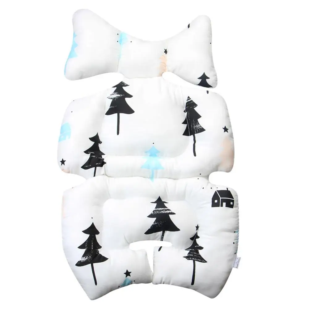 cedar Сиденье для детской коляски Подушка уплотненная мягкая тележка теплая подушка для сиденья автомобиля хлопок спальный матрас подушка для коляски коляска для новорожденного - Цвет: cedar