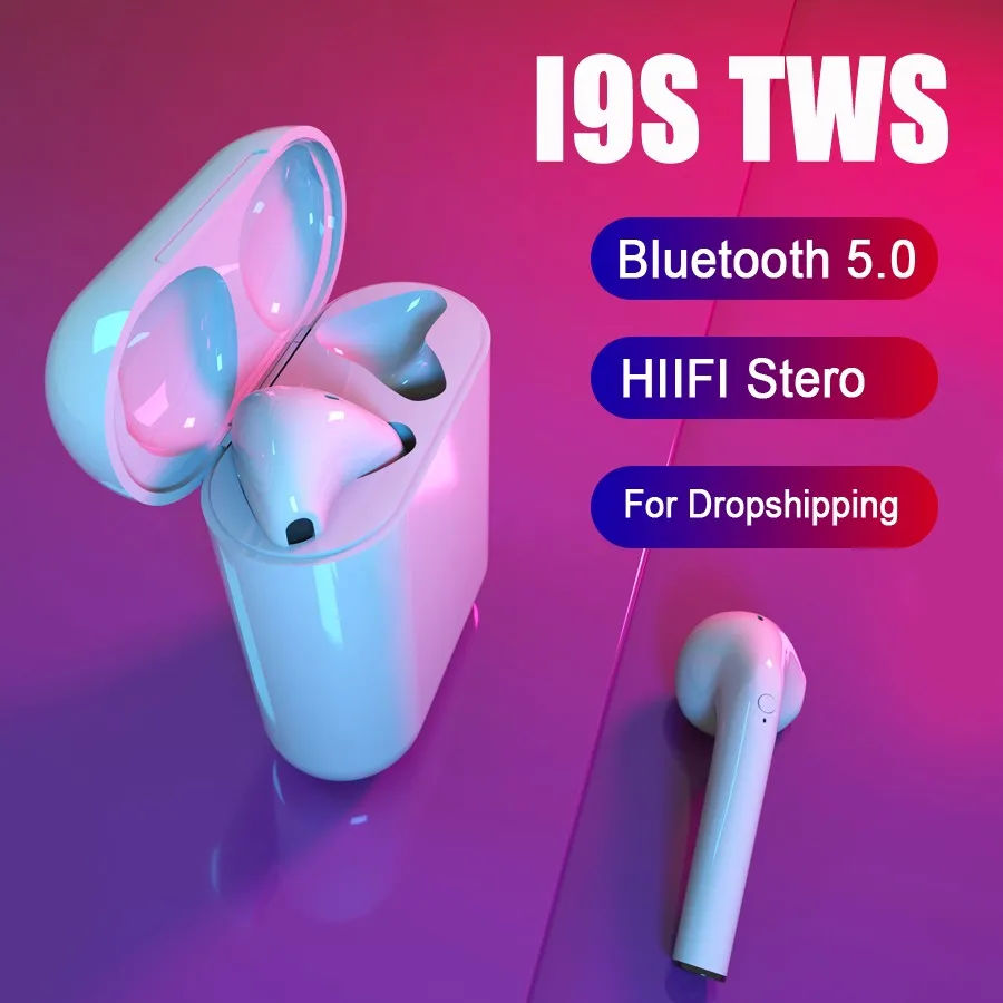 I9 i9s TWS беспроводные наушники Bluetooth 5 0 Беспроводная гарнитура с микрофоном для iPhone