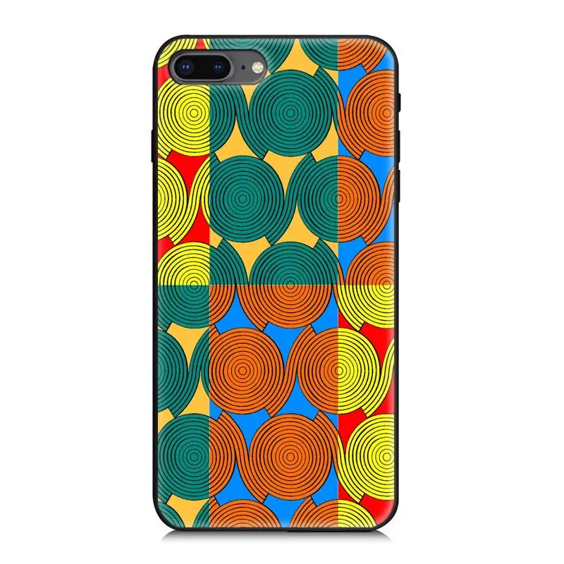 iPhone XS Max Африканский Анкара печать iPhone 7/iPhone 8 телефон воск чехол может быть настроен фото силиконовый чехол для телефона - Цвет: iPhone XS Max