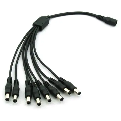 2 Pack 1 до 8 способ разделитель мощности постоянного тока Кабель 0 33 м/1 ФТ