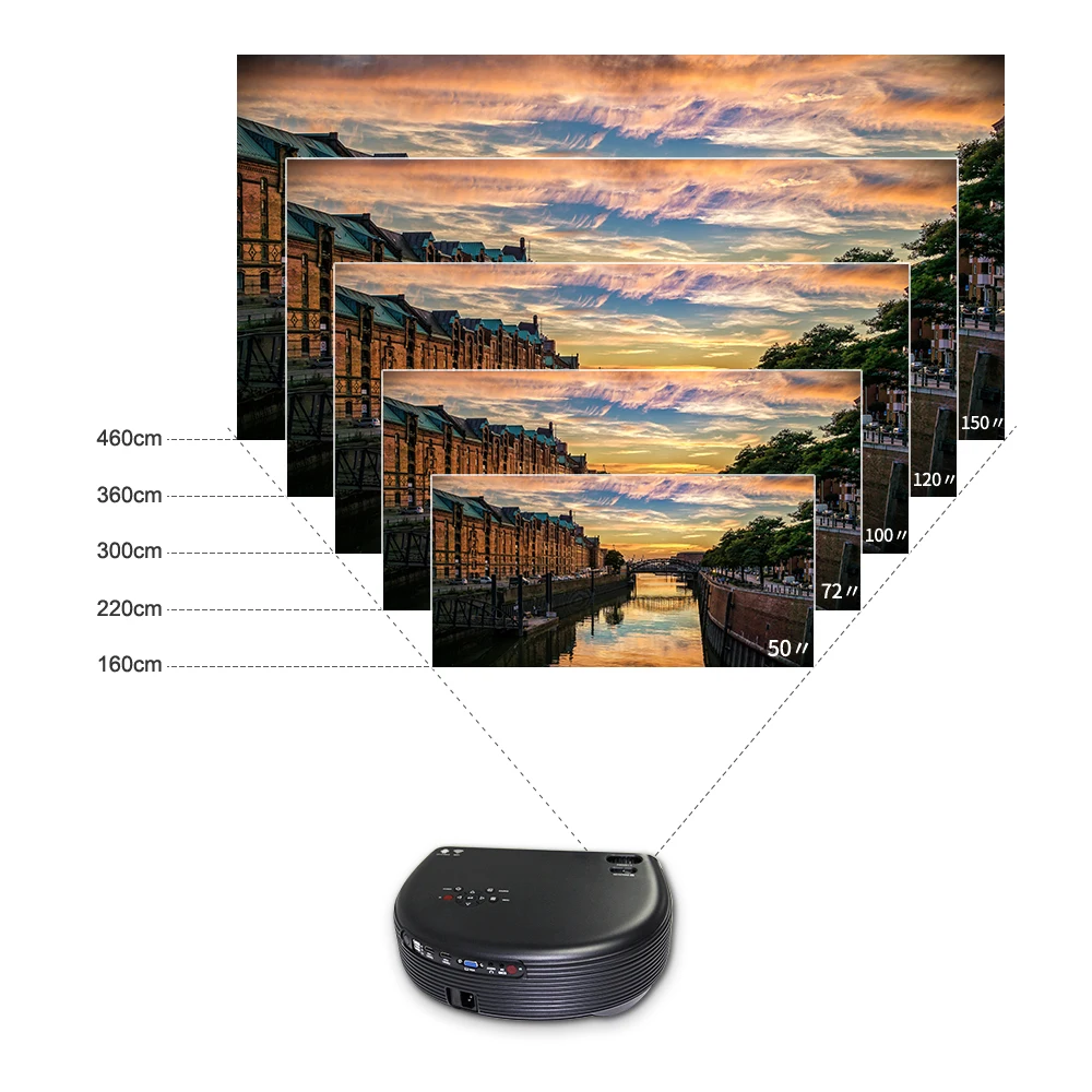 ALSTON CL760 Full HD lcd светодиодный проектор 3200 люмен 1080P Видеоигры ТВ домашний кинотеатр проектор Кино проектор SD AV USB HDMI