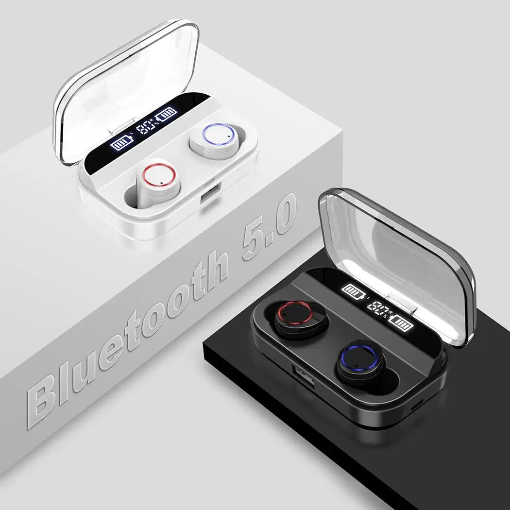 Беспроводные наушники вкладыши Bluetooth 5 0 гарнитура с 4000 двусторонними стерео мАч