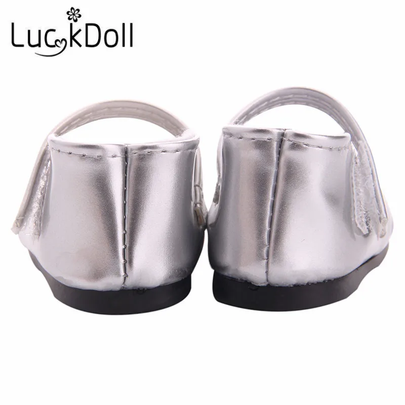 LUCKDOLL Высококачественная обувь принцессы подходит для 18 дюймовой американской