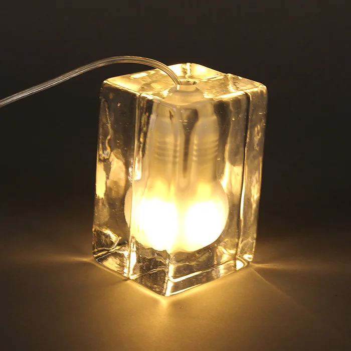 Marmenkina Ice Block Cube DIY Настольная и напольная лампа освещение для гостиной украшение
