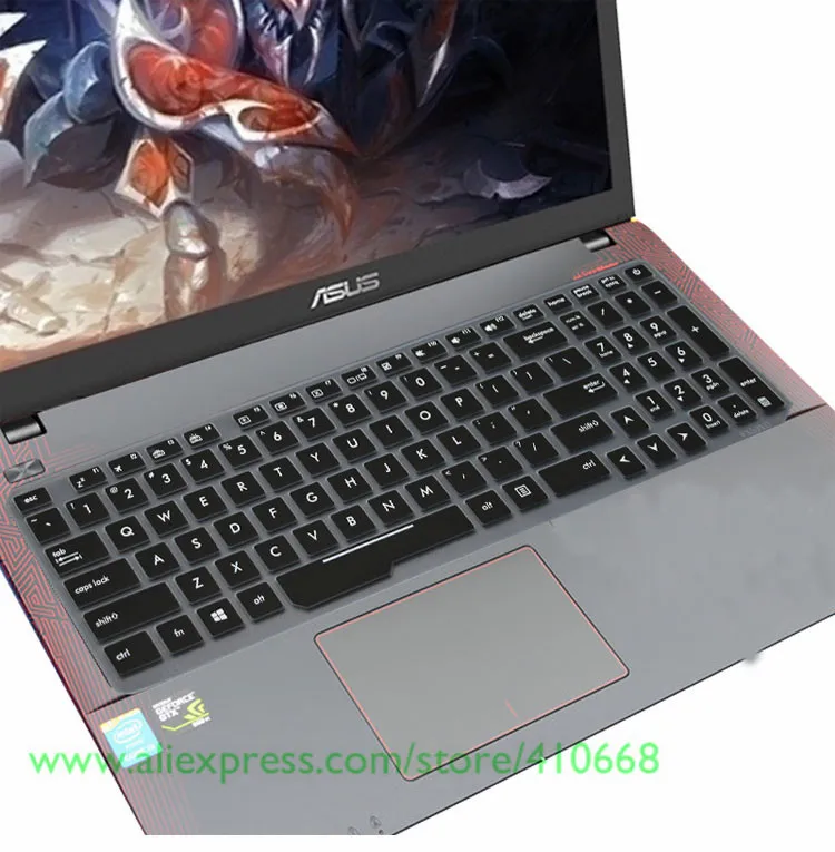 Black 15 17 дюймов Тетрадь крышка клавиатуры для ноутбука Asus ROG strix ZX53VW FZ53VD FX553VE FX553VD FX53VW GL753VE GL553VD - Цвет: Black