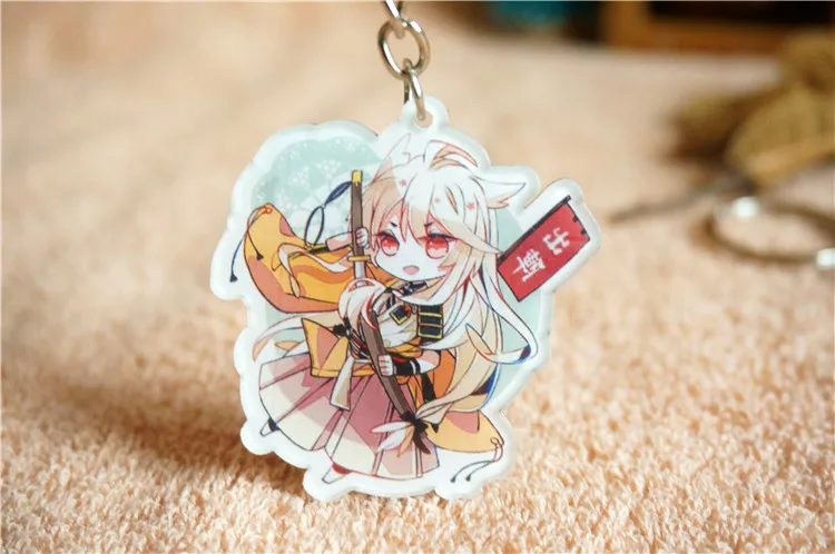 4 шт./компл. Touken Ranbu брелок онлайн аниме фигурки KATSUGEKI TOUKEN RANBU tsurвнешу Kcosplay