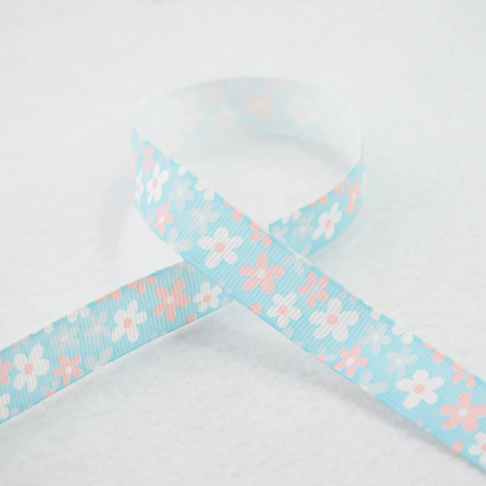 16mm width dots printed ribbons Polyester Grosgrain ribbon lace satin DIY hairbow accessories gift package #3456 | Дом и сад