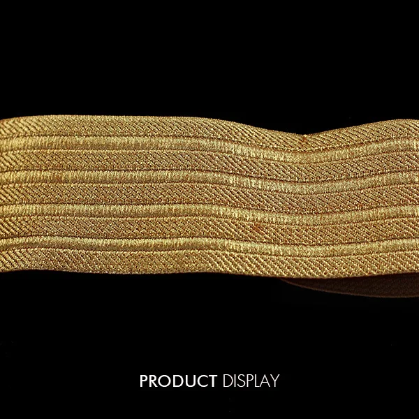 Золотая эластичная лента 50 мм для скрапбукинга кружевная отделка украшения