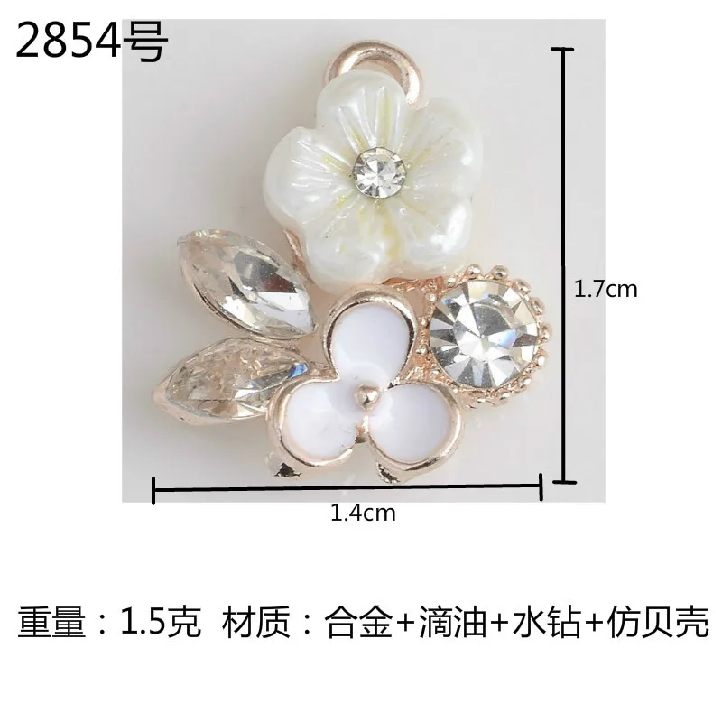 50 шт. новые ювелирные украшения подвески золотого цвета сплав хрустальные для