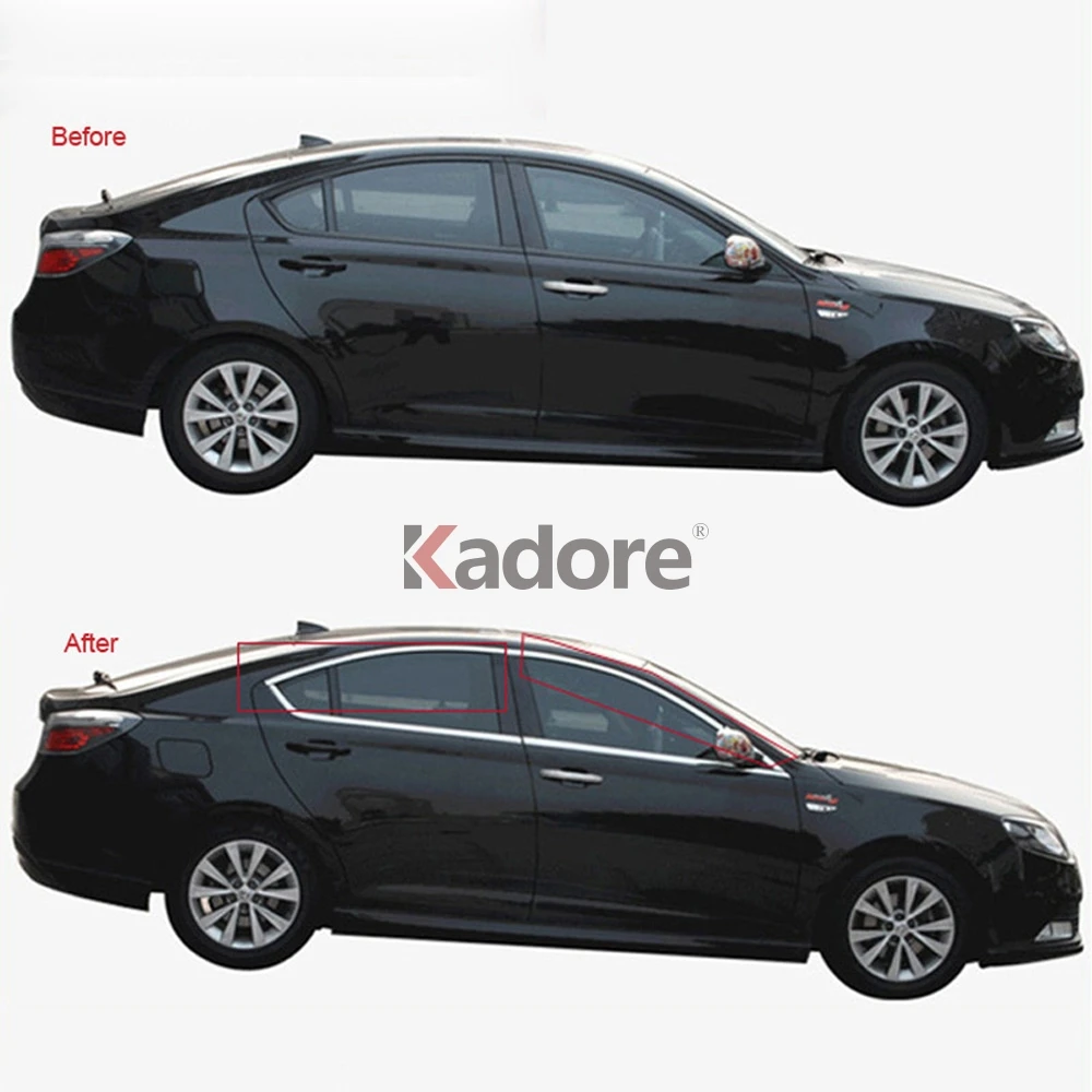 Для hyundai Solaris 2010 2011 Защитная крышка для оконной рамы из нержавеющей стали, отделка для украшения автомобиля, внешние аксессуары
